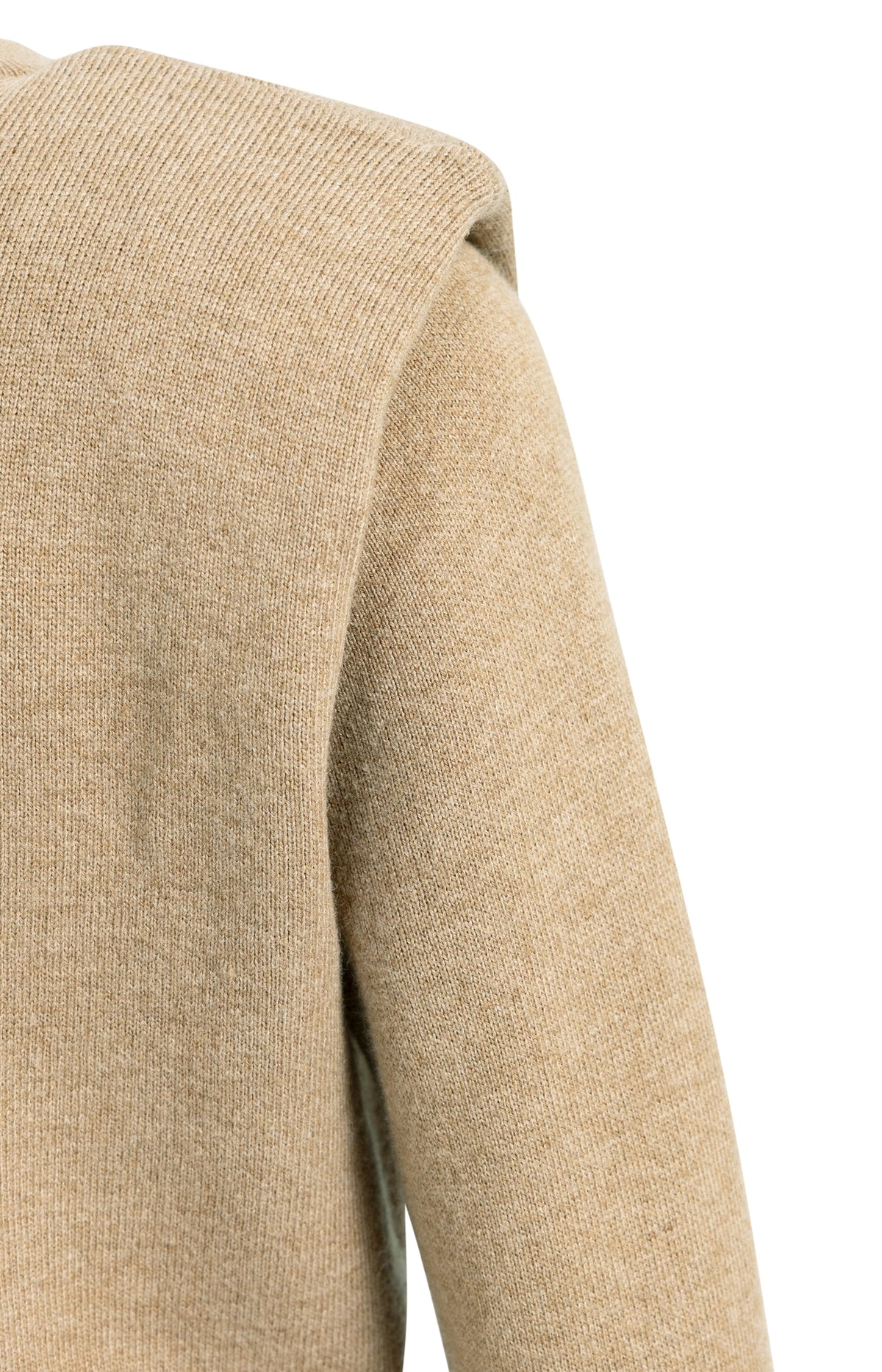 Strick Pullover mit Schulterdetail | Cornstalk Brown Melange