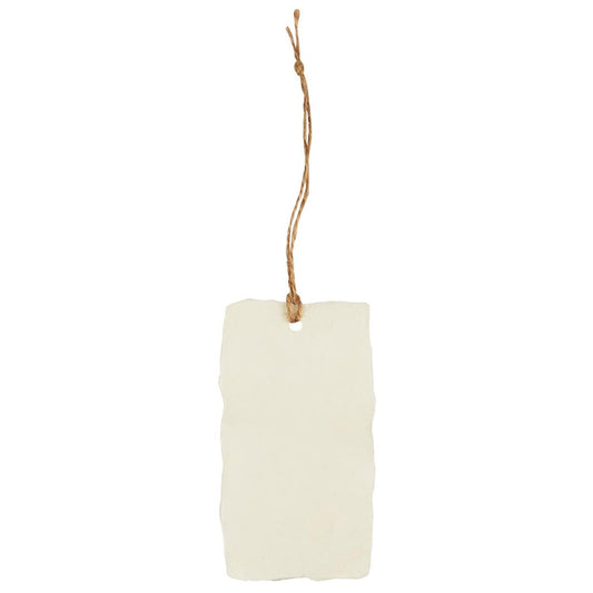 Geschenkanhänger offwhite m/Juteschnur