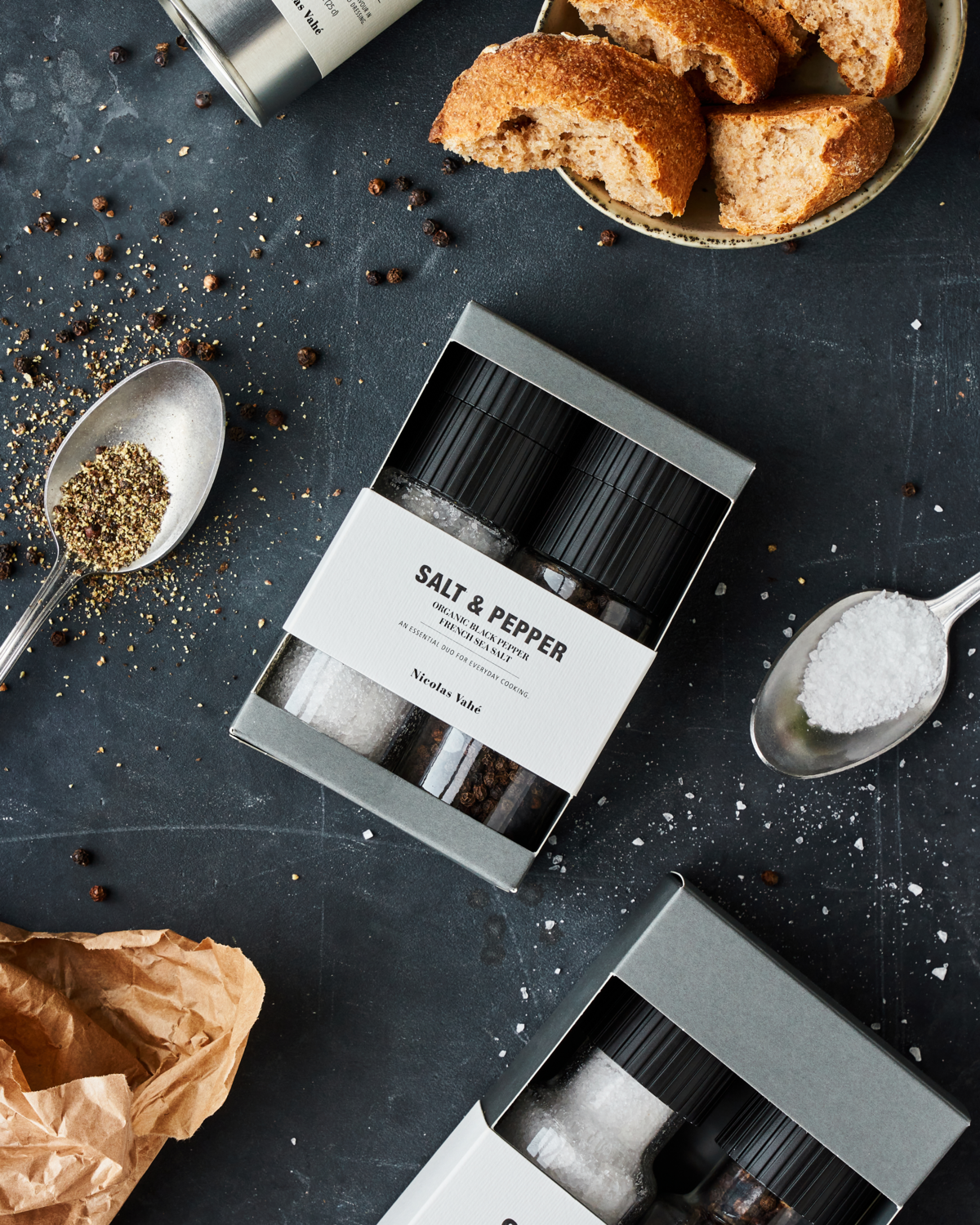 Gift box, Salt & organic black pepper, 60 g