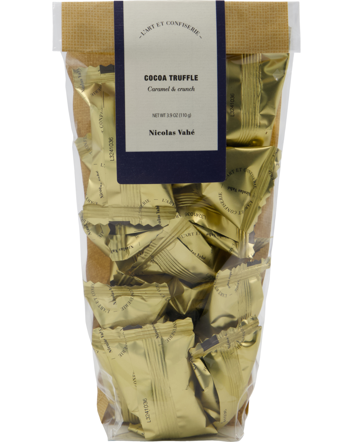 Cocoa truffles, caramel & crunch, 110 g