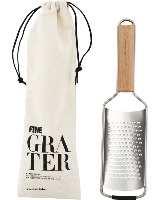 Edelstahlreibe mit Holzgriff