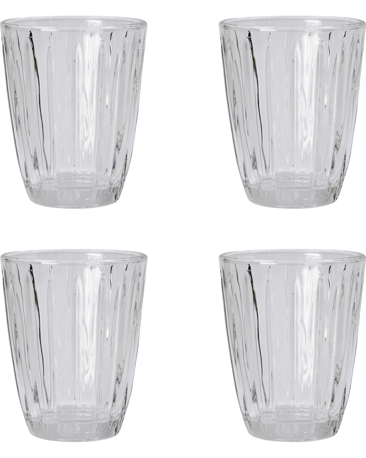 Wasserglas Groove 4er Set