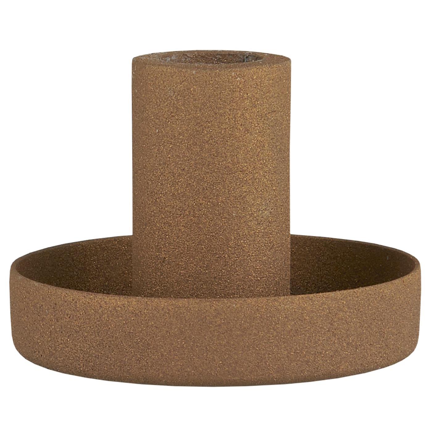 Kerzenhalter f/1,3 cm Kerze cognac
