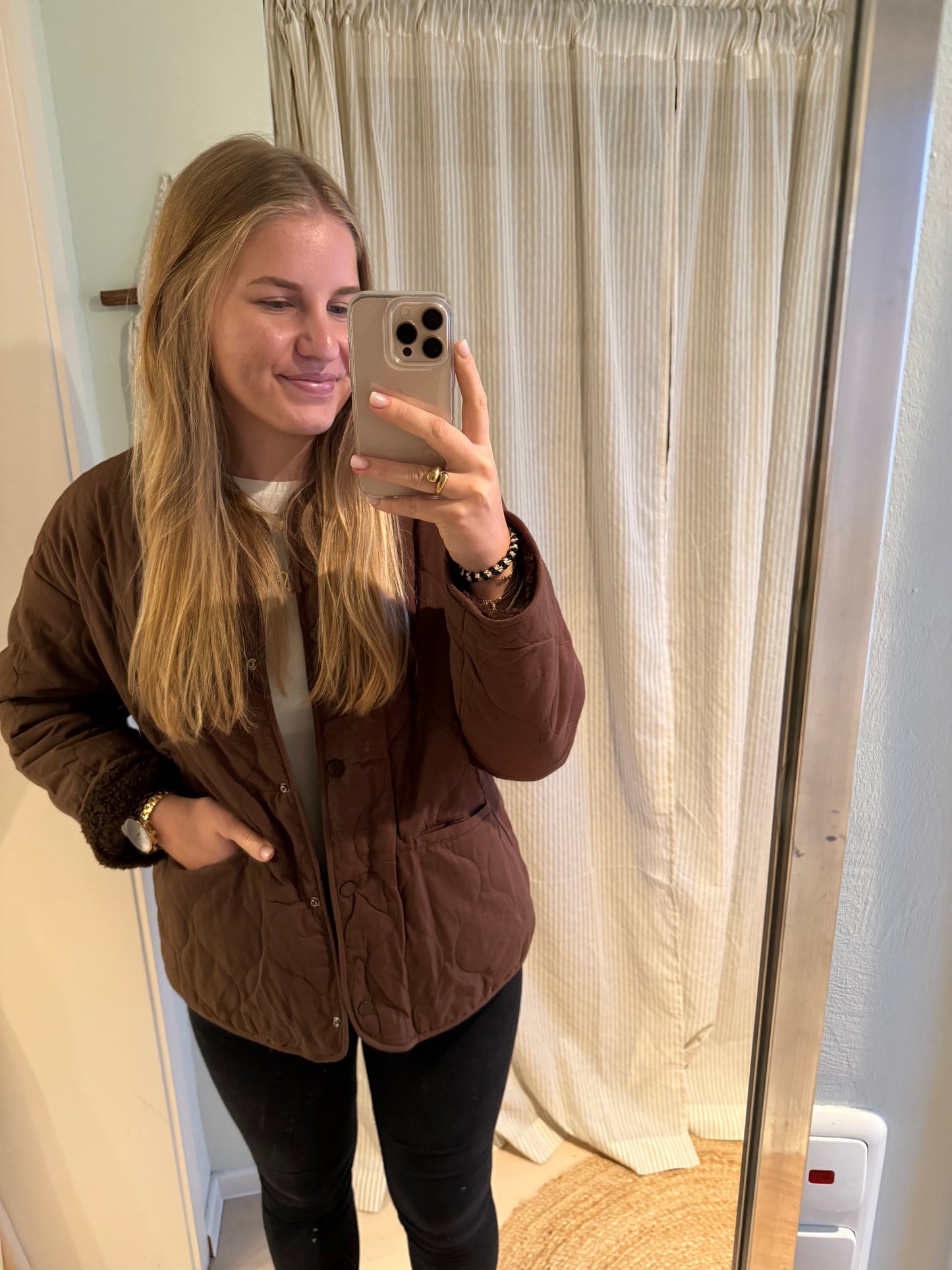 Teddy-Wendejacke chocolate