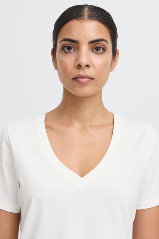 IHPALMER V-NECK | cloud dancer