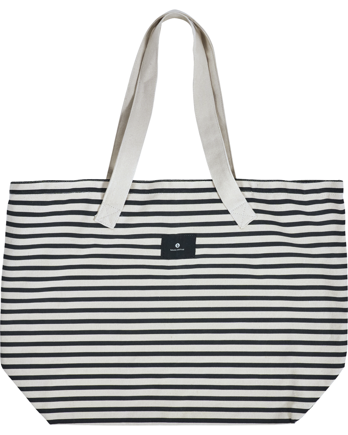 Stofftasche Schwarz/Off White