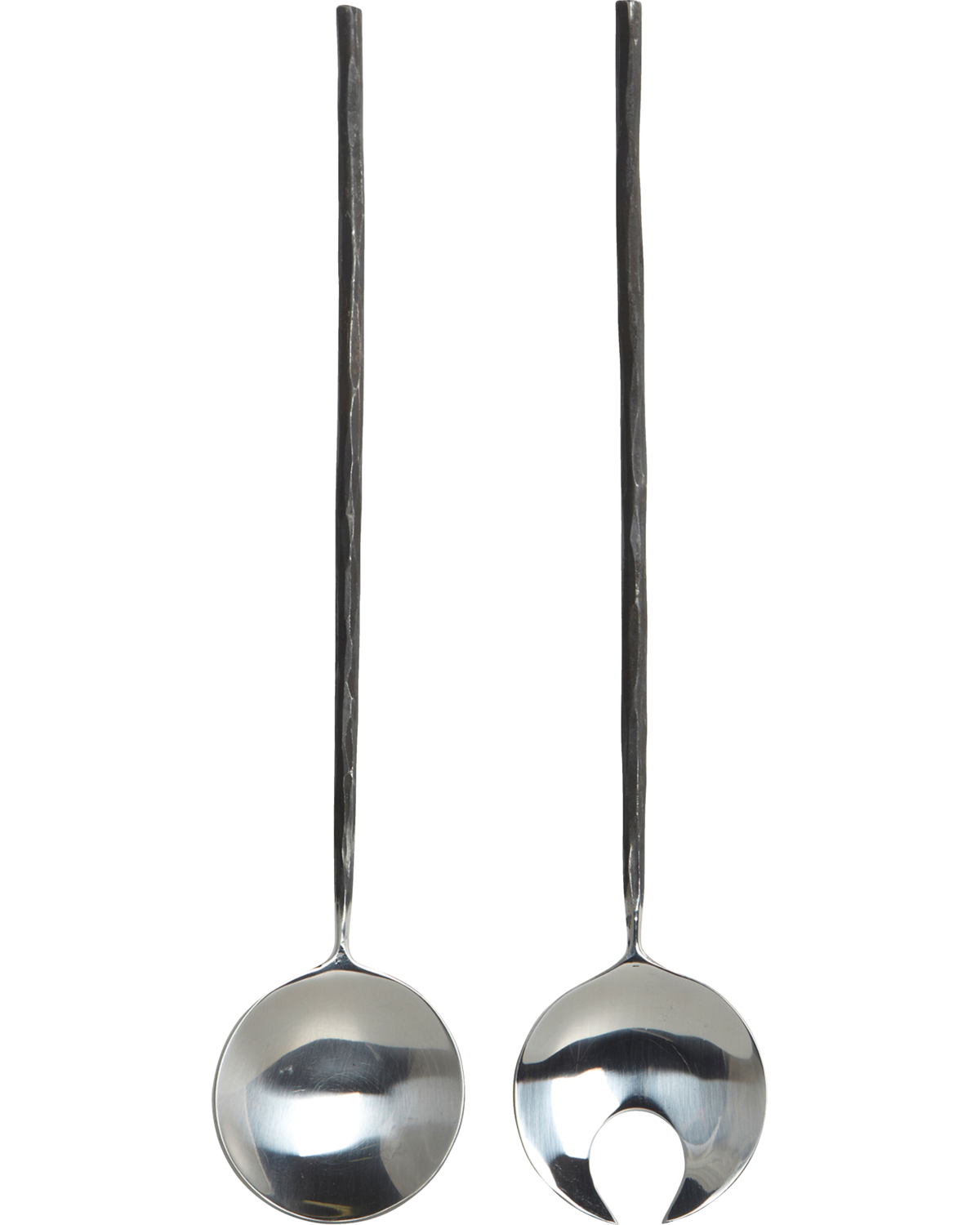 Salatbesteck Schwarz/Silber