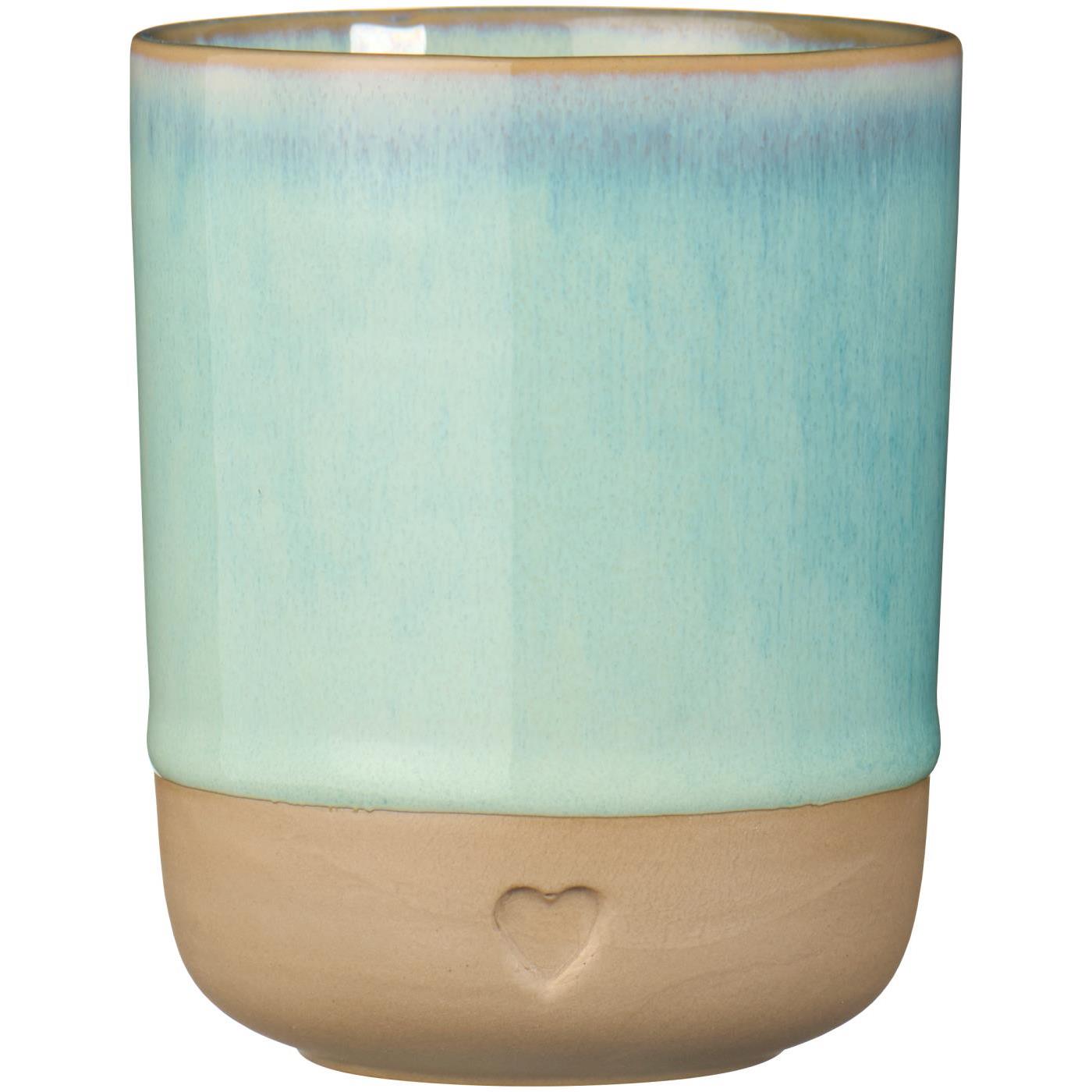 Becher mit Herz | hellgrün