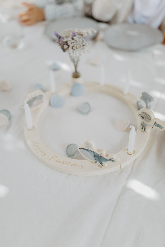 Zusatz Set Geburtstagskranz blue