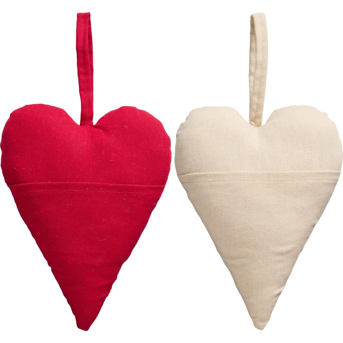 Herz mit Tasche rot/beige