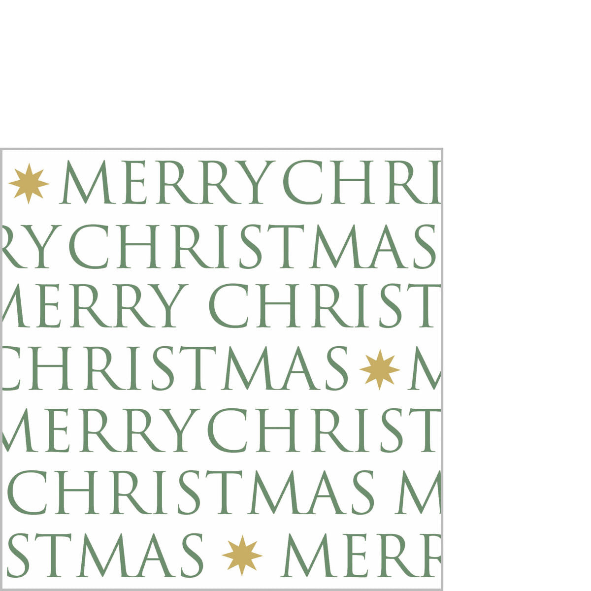 Serviette Christmas Letters forest green 25x25 cm