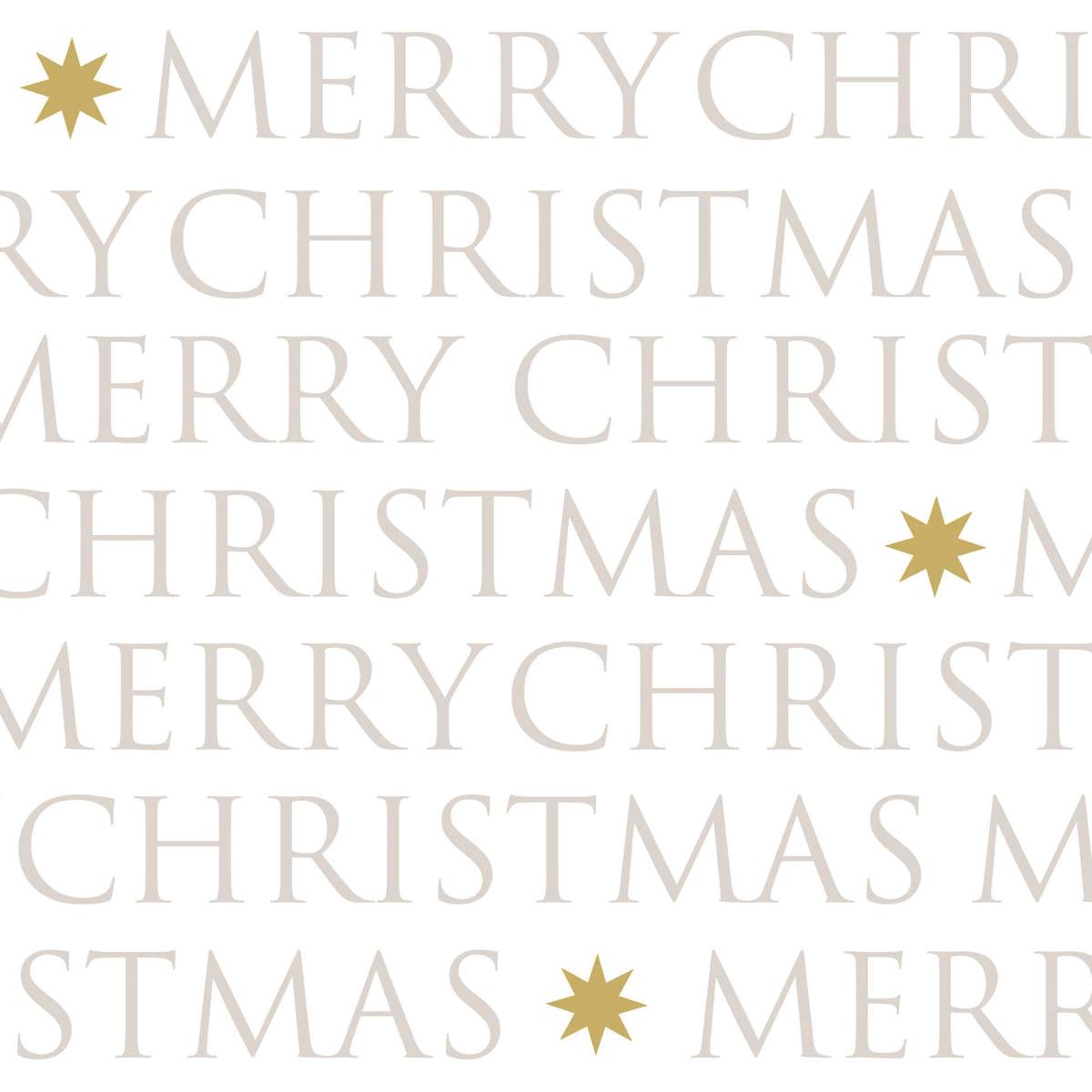 Serviette Christmas Letters 33x33 cm