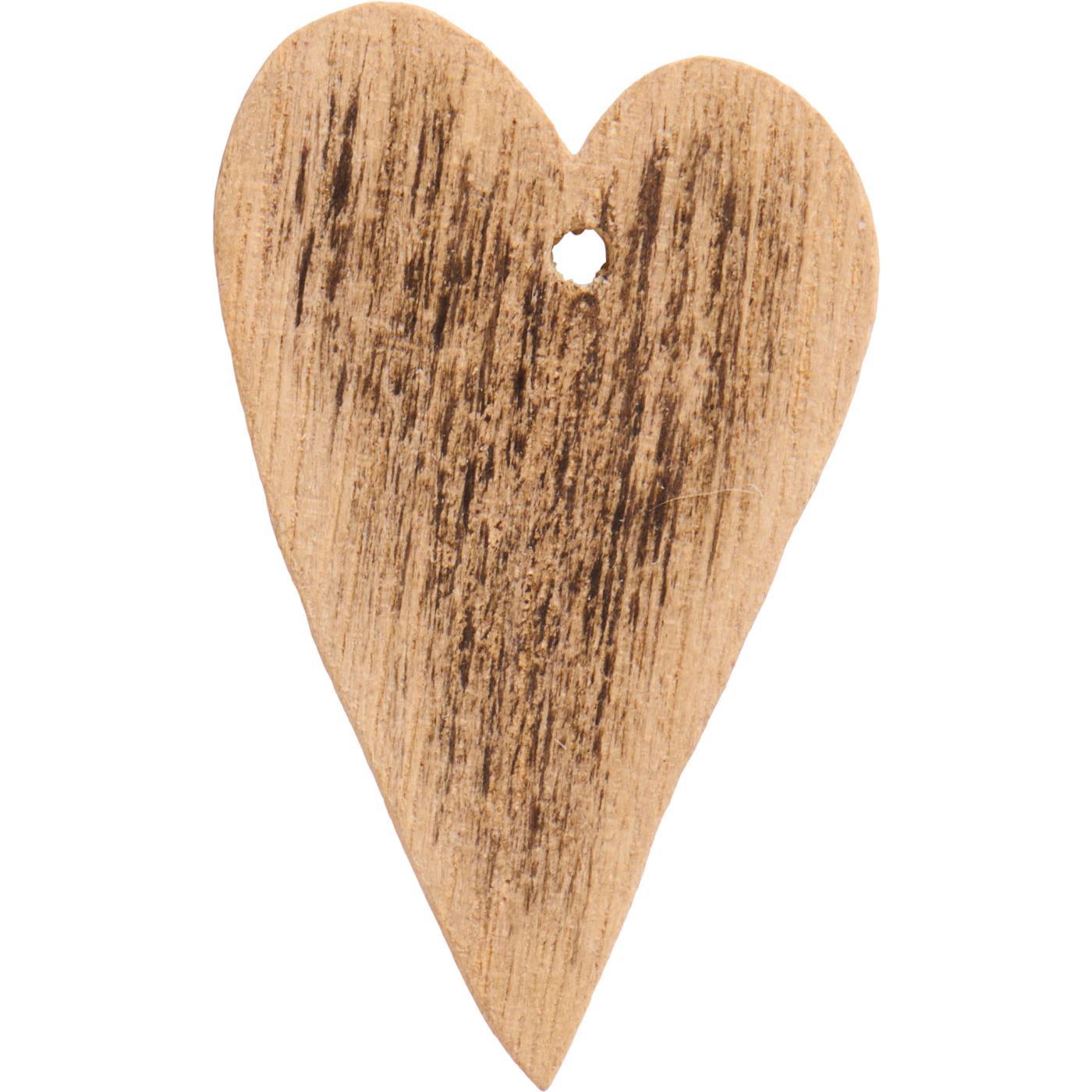 Geschenkanhänger Herz braun