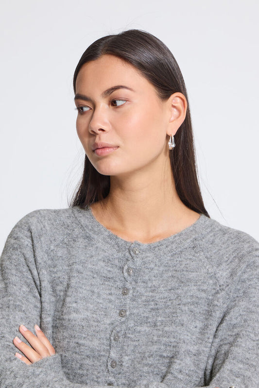 IH SAGE Strickjacke | alloy melange