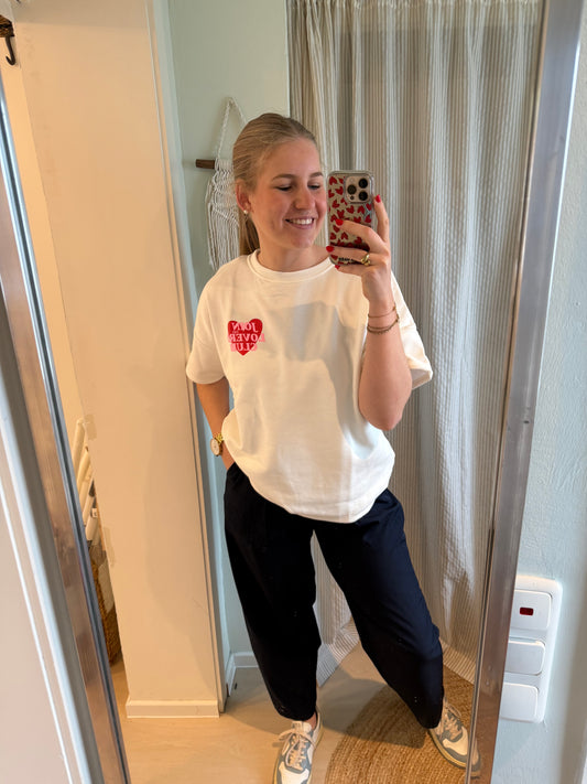 Shirt mit Backprint | The Lovers Club Weiß