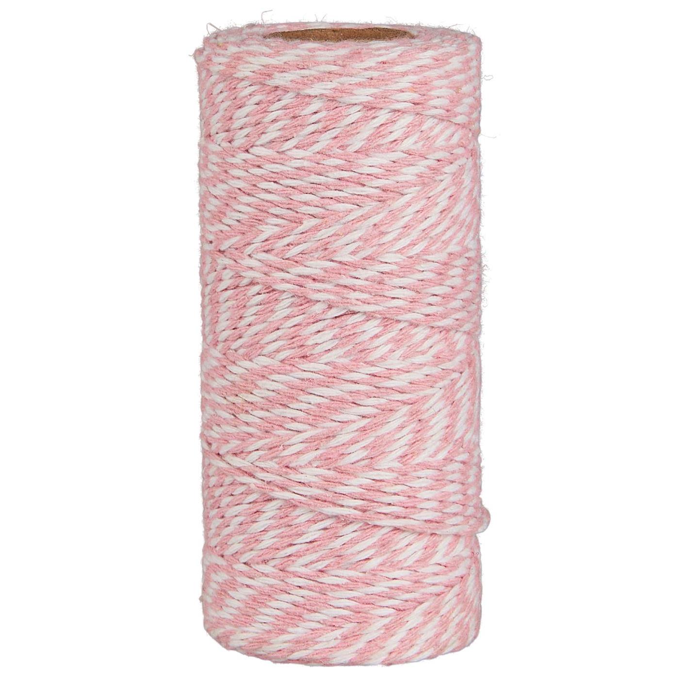 Bindfaden | hellrosa/weiß 100 m