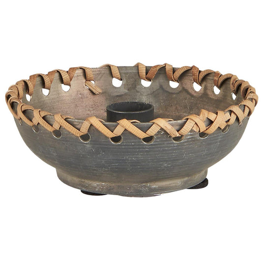 Kerzenhalter für 1,3 cm Kerze geflochtener Kante