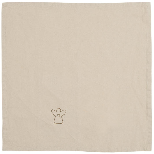 Stoffserviette Engel leinenfarbig