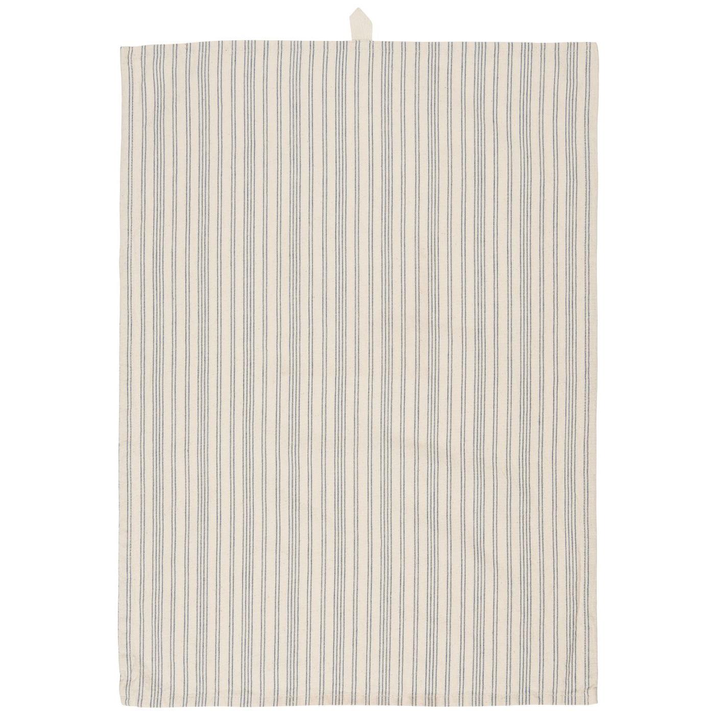 Geschirrtuch Kasper natur m/dunkelblauen Streifen