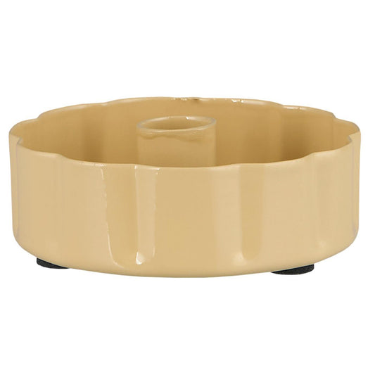 Kerzenhalter f/1,3 cm Kerze gewellte Kante