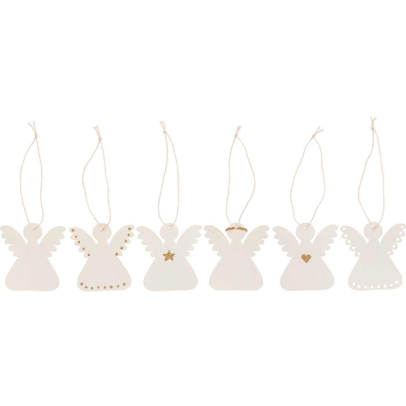 Papierengel zum Hängen | 6er Set