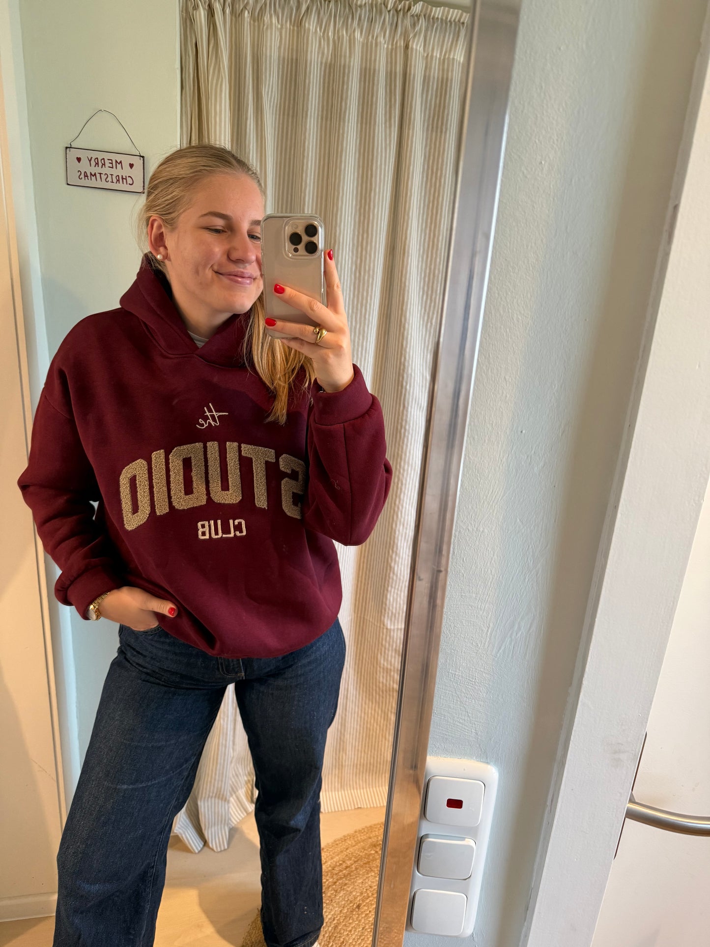 Hoodie The Studio Bordeaux