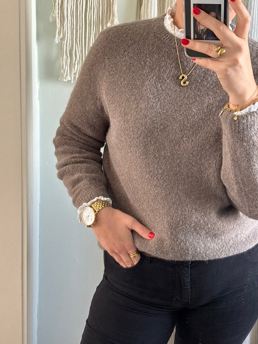 Strickpullover mit Rundhals-Ausschnitt