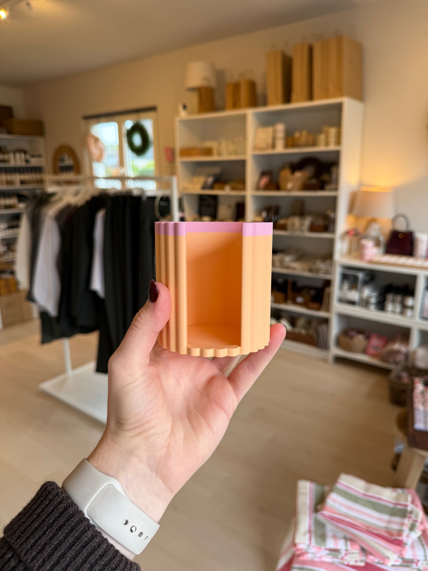 Aufbewahrung für KKNEKKI | Apricot & Rosa
