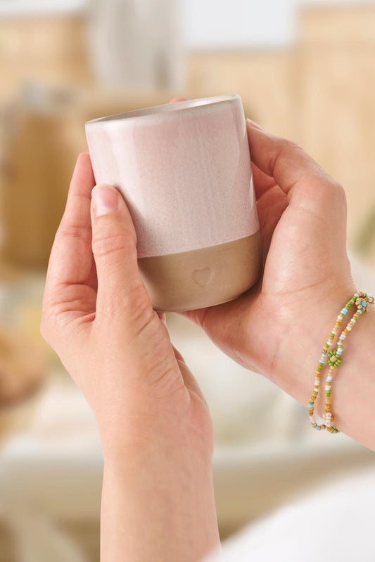 Becher mit Herz | rosa