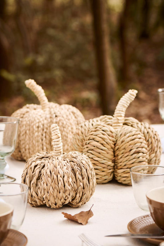 Dekokürbis aus Quecke