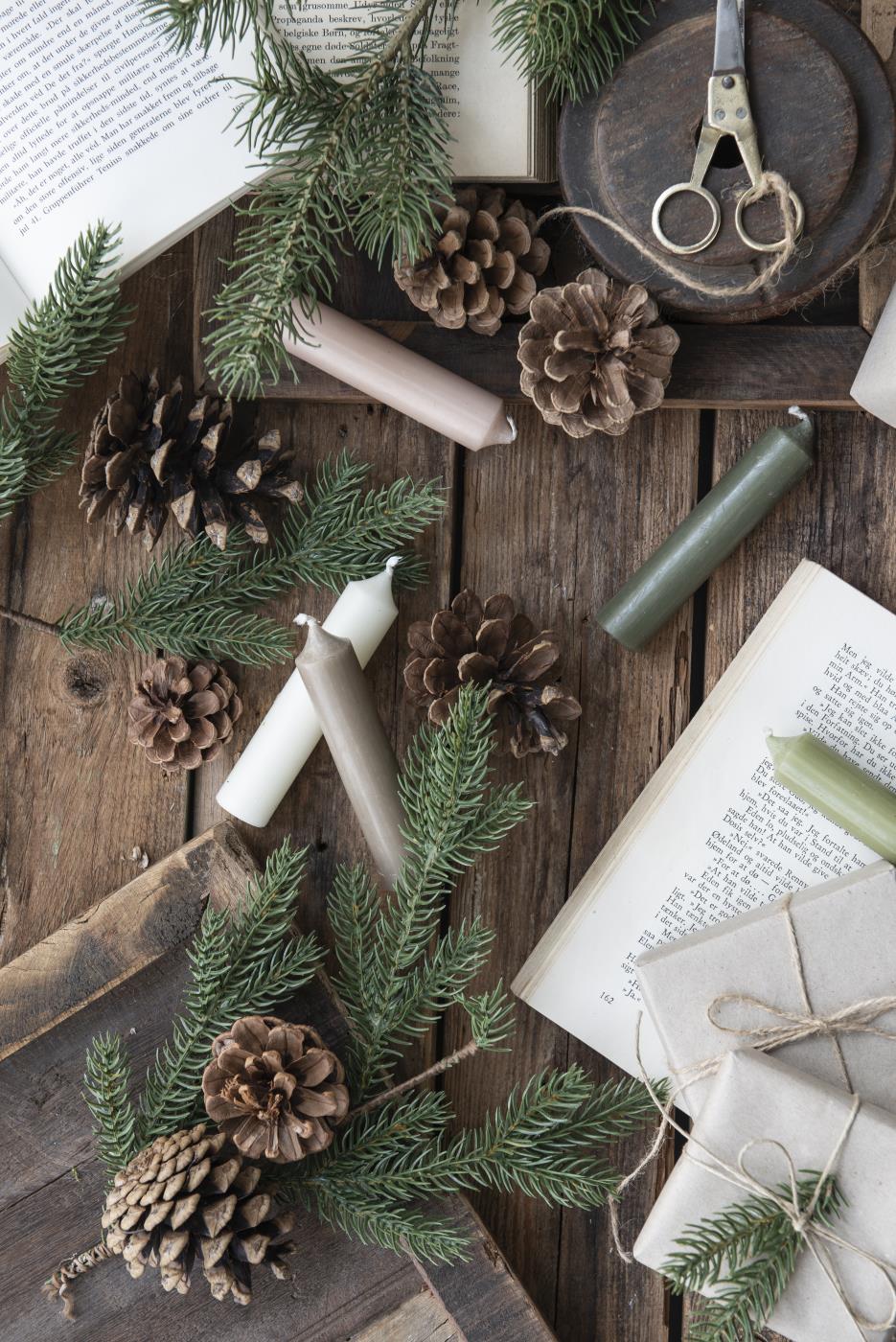 kleine Stabkerze weiß rustikal Ø:2,2cm