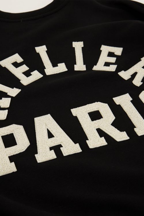Schwarzes Sweatshirt "Atelier Paris"