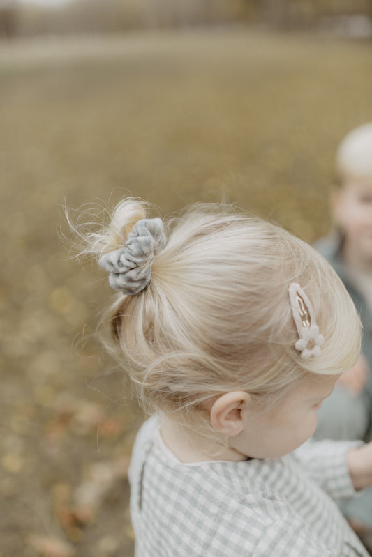Scrunchies aus Flanell für Kinder