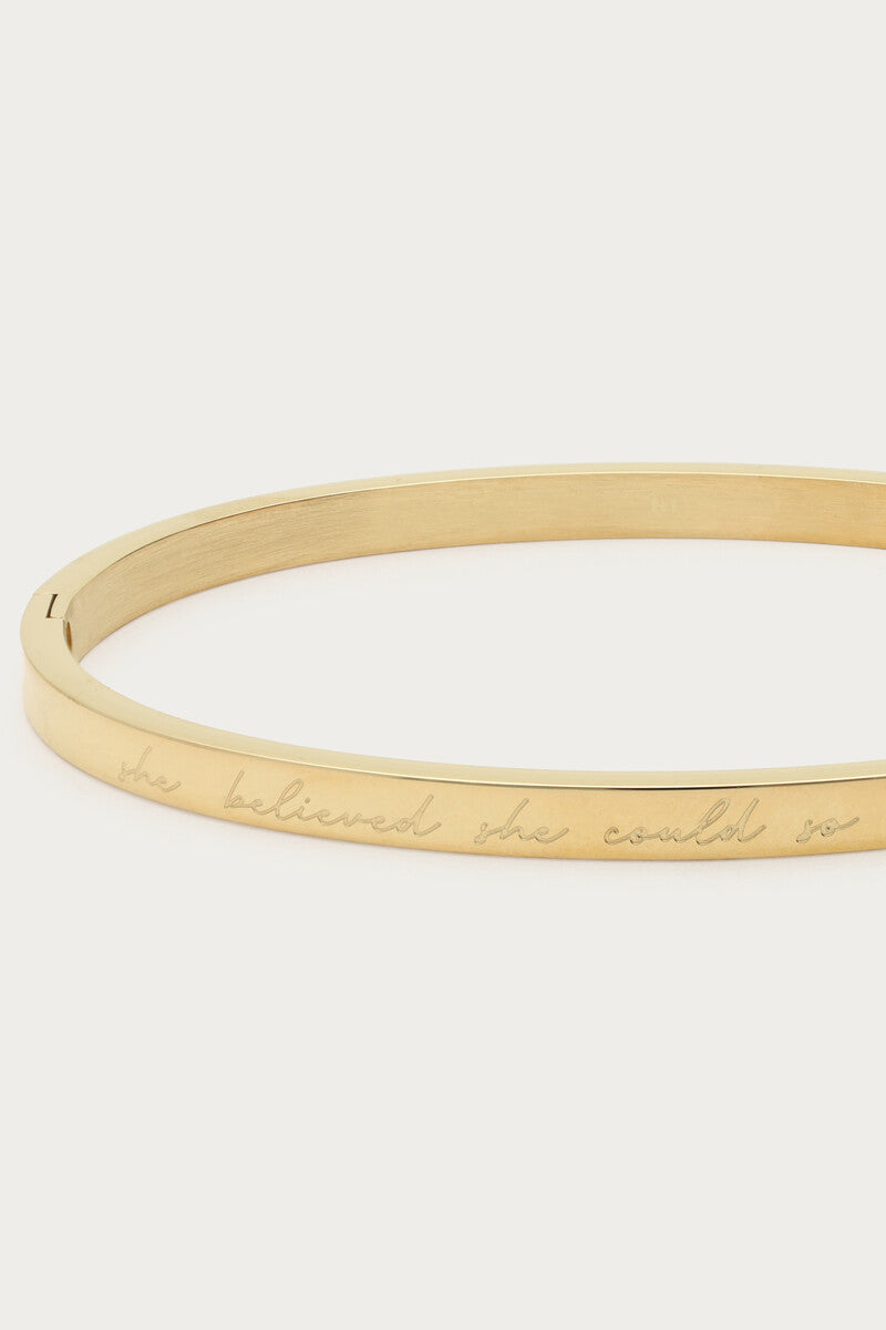 Bold Armreif "Believe" | Gold