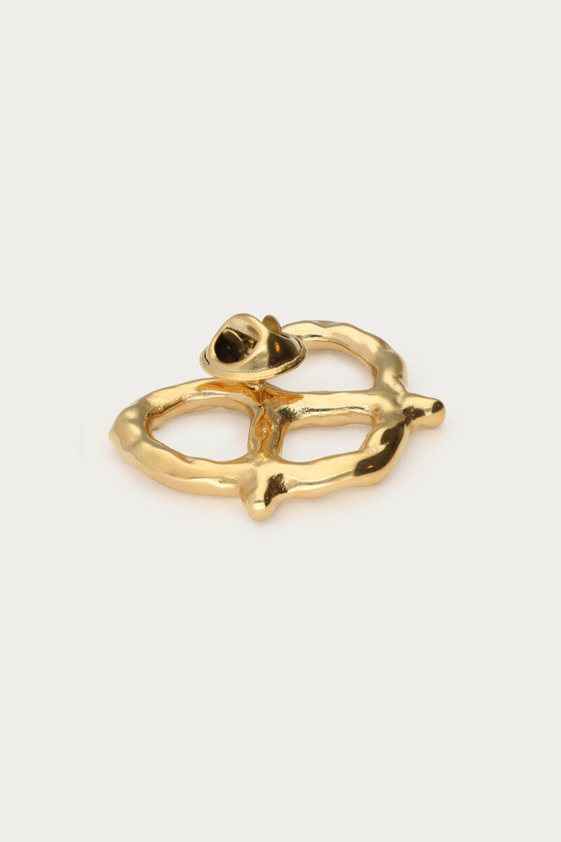 Bold Brezel Brosche