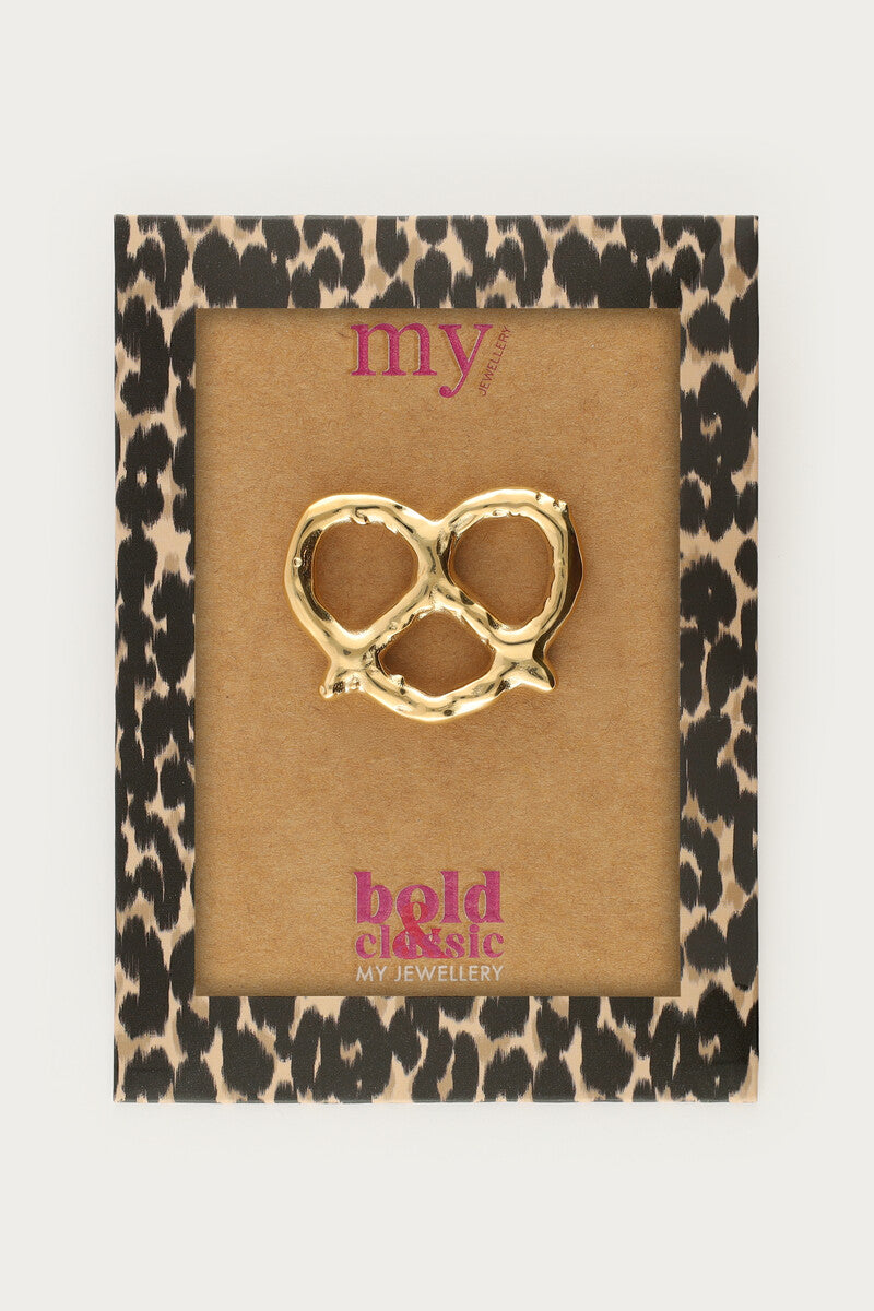 Bold Brezel Brosche
