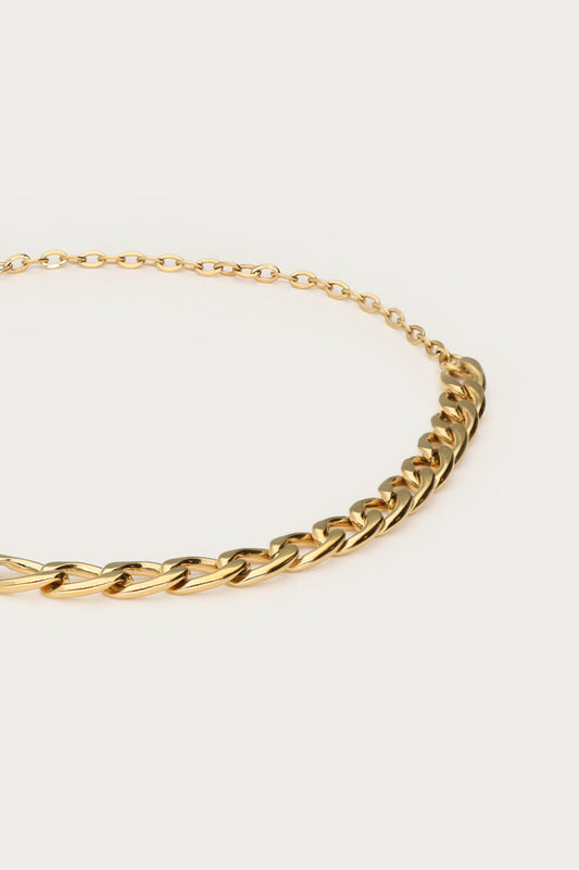 Bold Gliederarmband | Silber & Gold