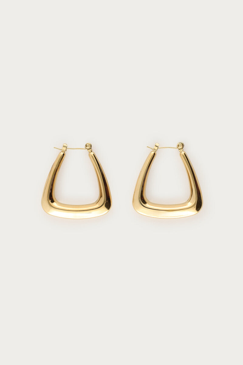 Bold Creolen Dreieck | Gold