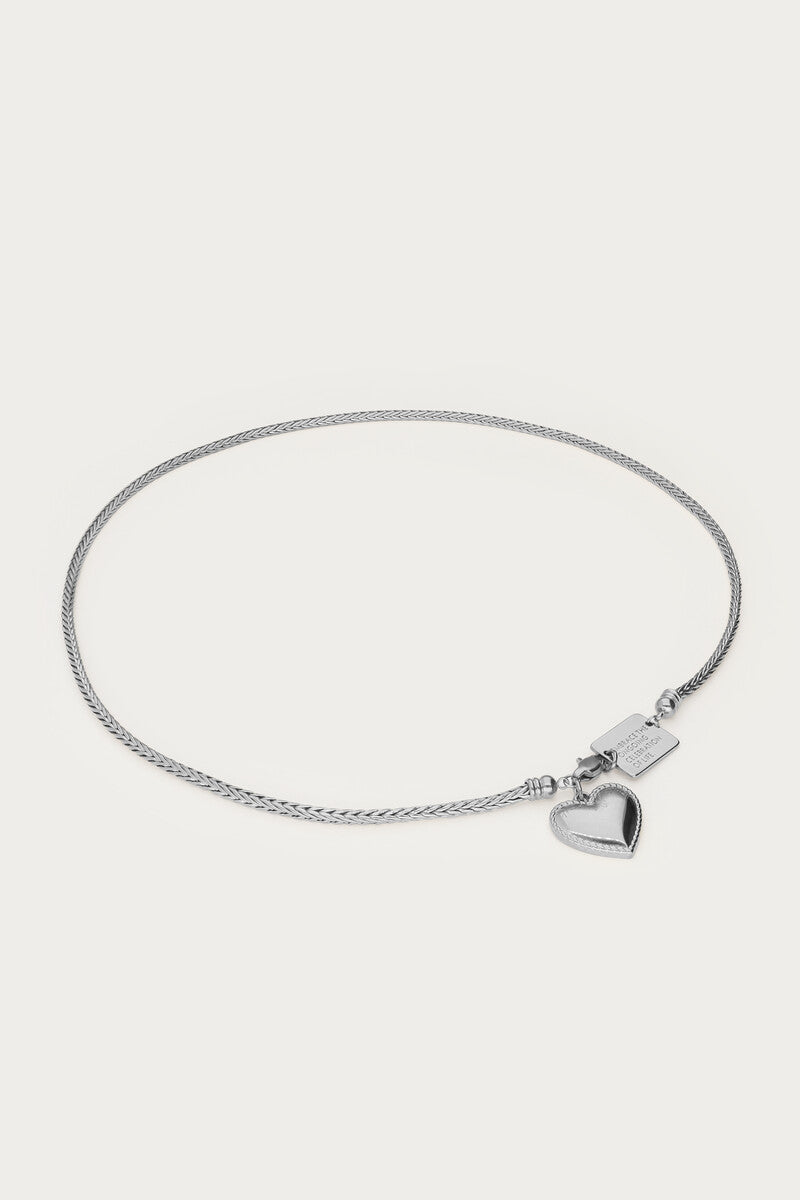 Bold Kette mit Herzanhänger | Silber