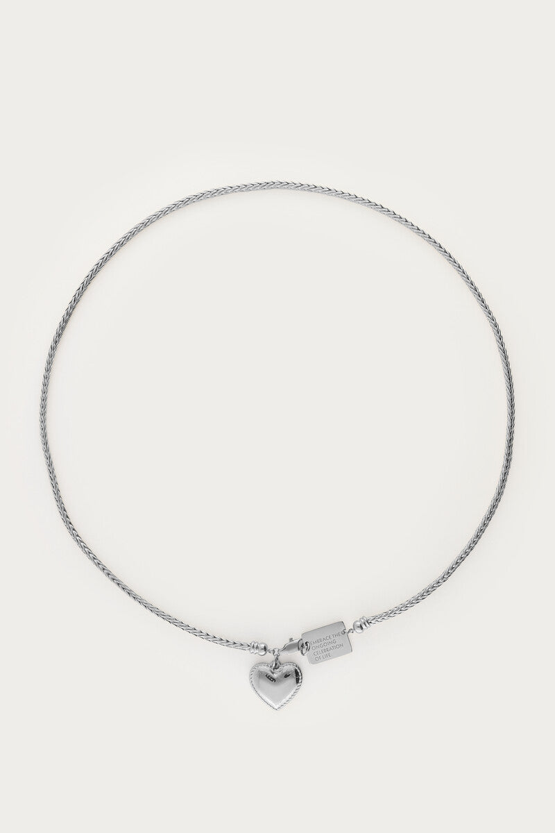 Bold Kette mit Herzanhänger | Silber