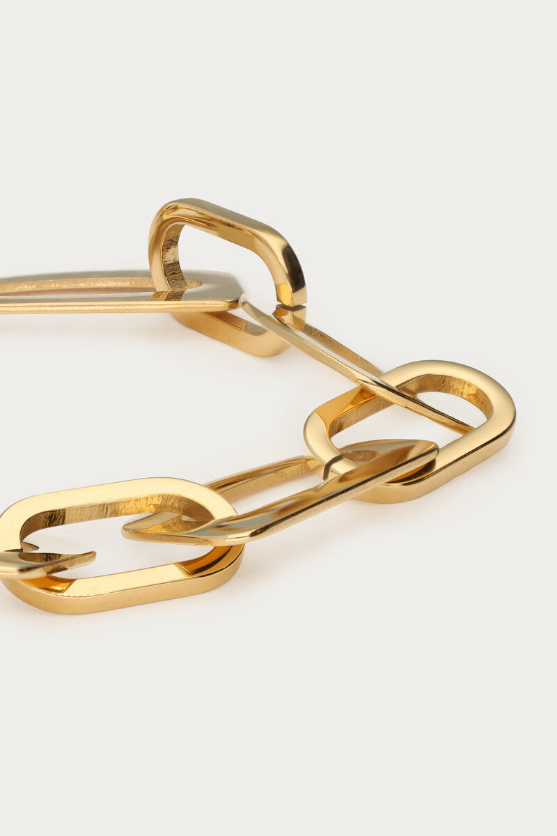 Bold Statement Armband oval | Gold