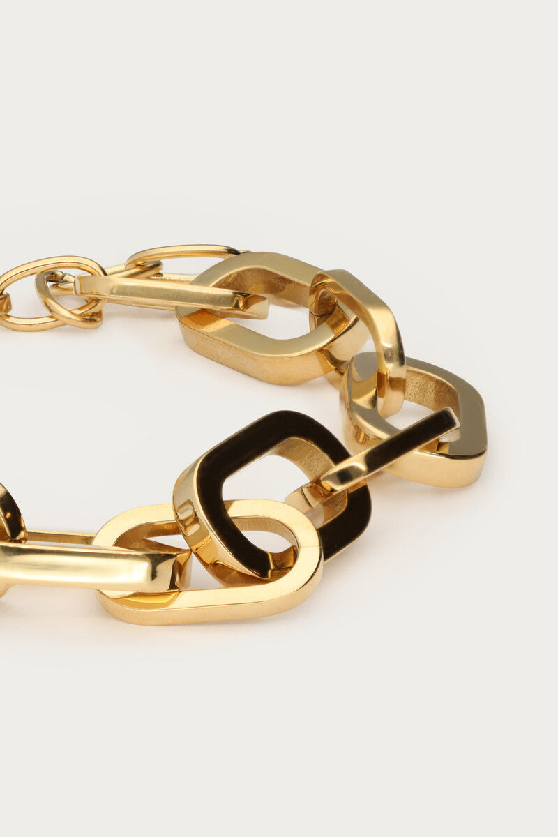 Bold Statement Gliederarmband | Gold