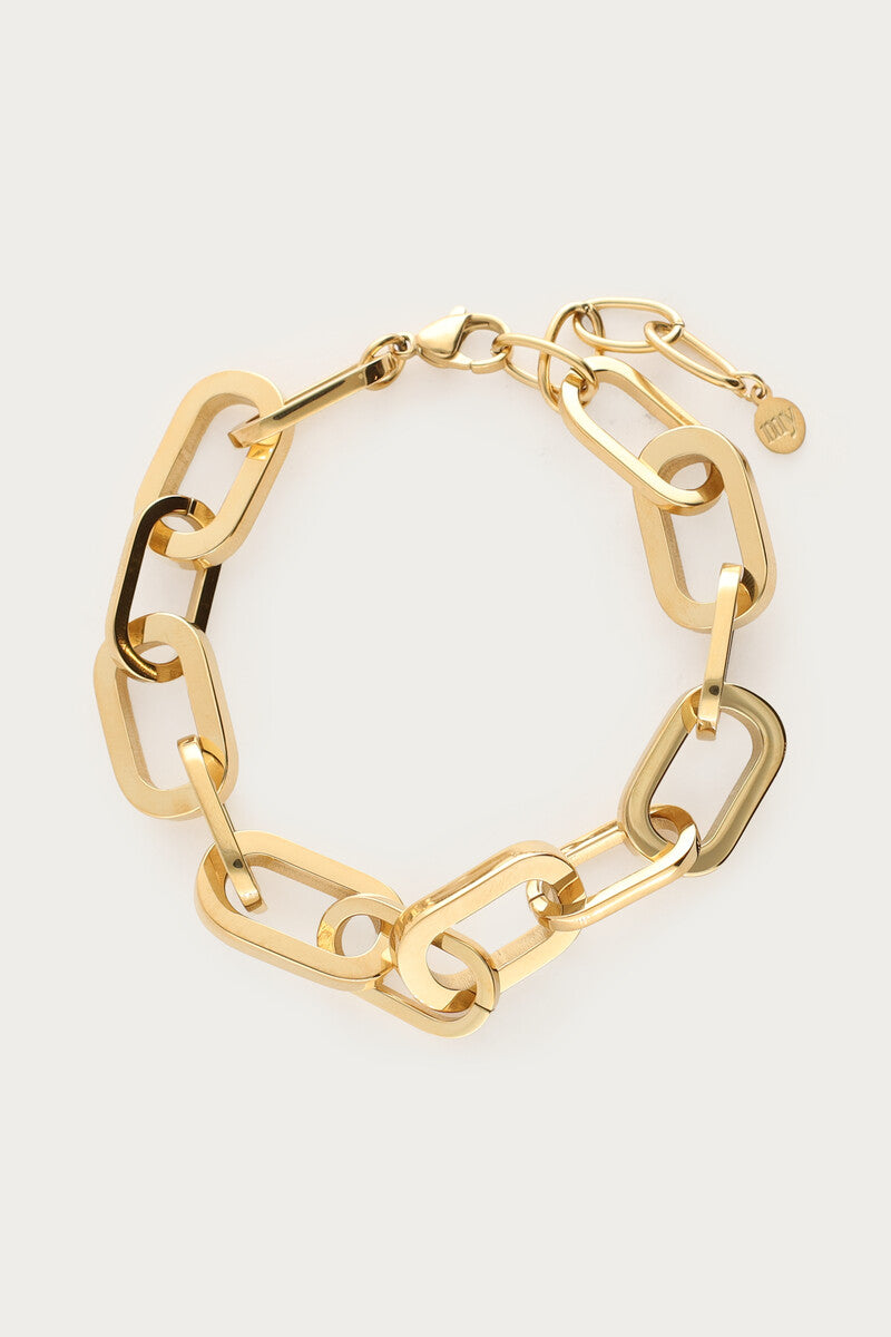 Bold Statement Gliederarmband | Gold