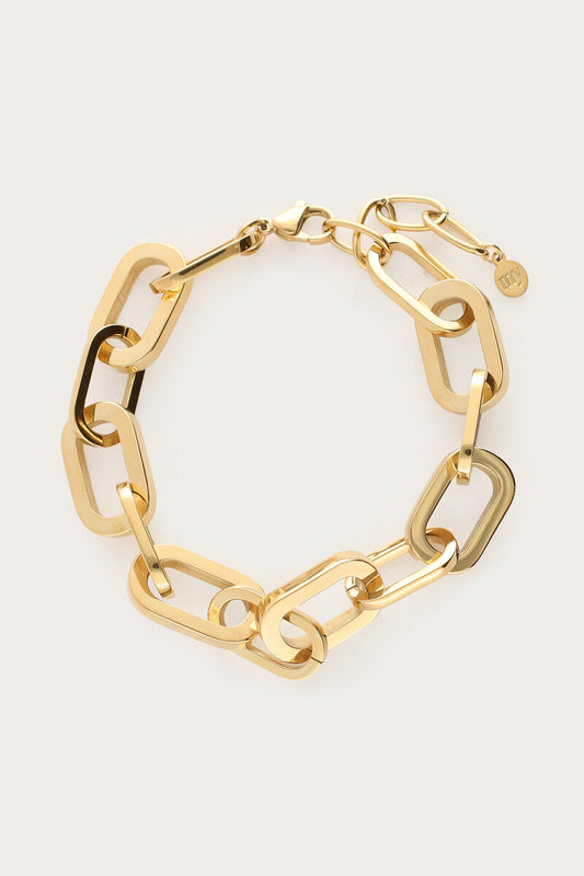 Bold Statement Gliederarmband | Gold