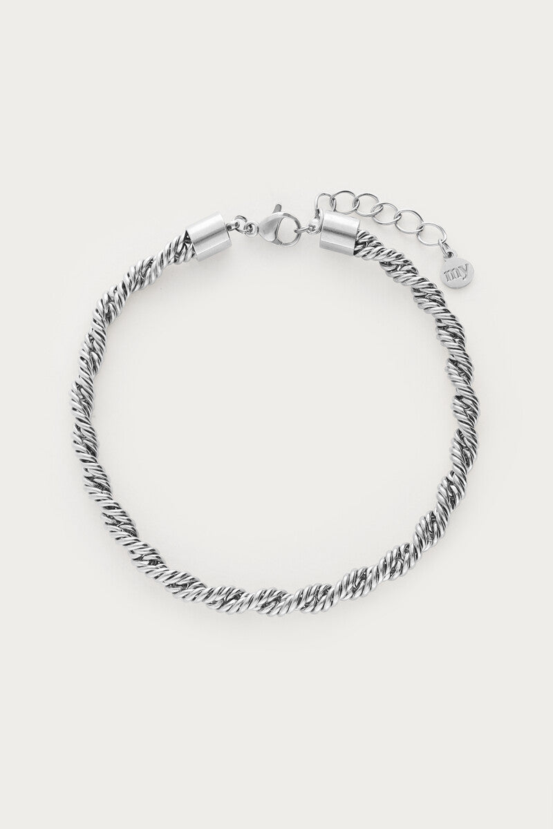 Bold Armband gedreht | Silber & Gold