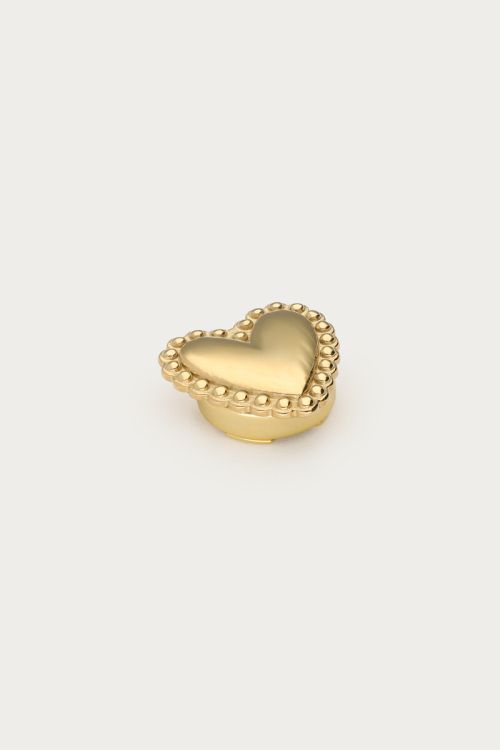 Goldener Herz Knopf