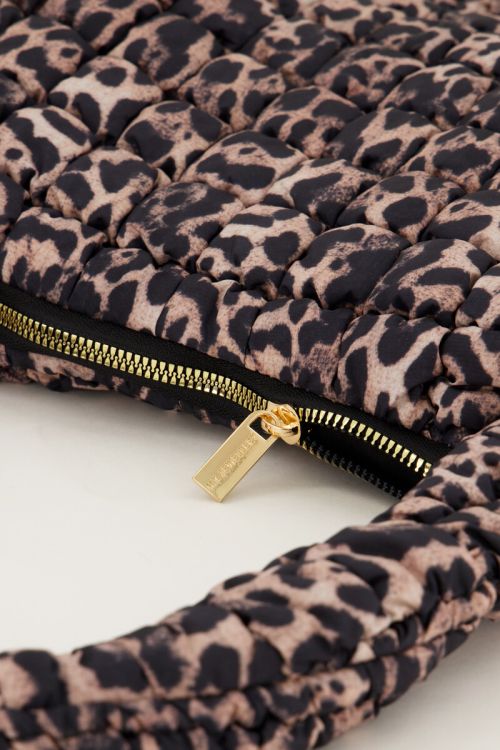 Tasche mit Leopardenmuster geriffelt