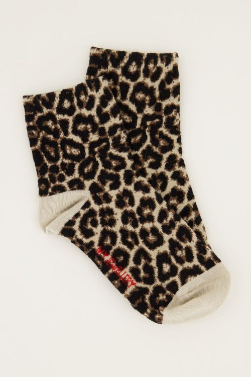 Socken im Leo-Print