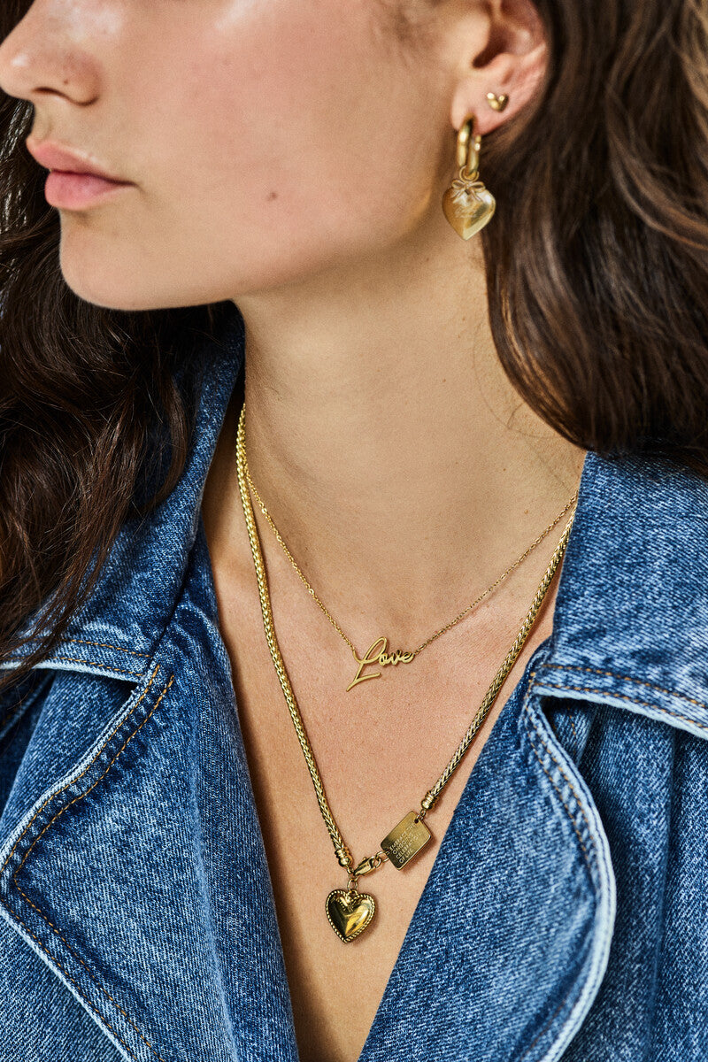 Bold Kette Love | Silber & Gold