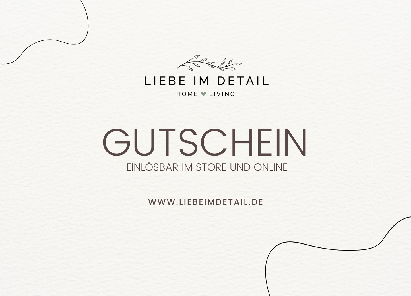 Liebe im Detail Gutschein